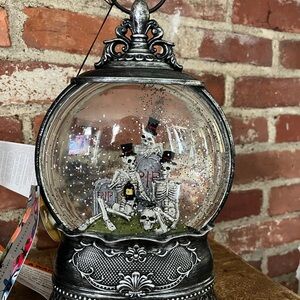 Christian Lacroix  skeleton water globe new with fantastic for Halloween